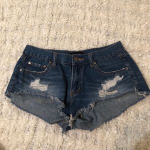 Mustard seed jean shorts